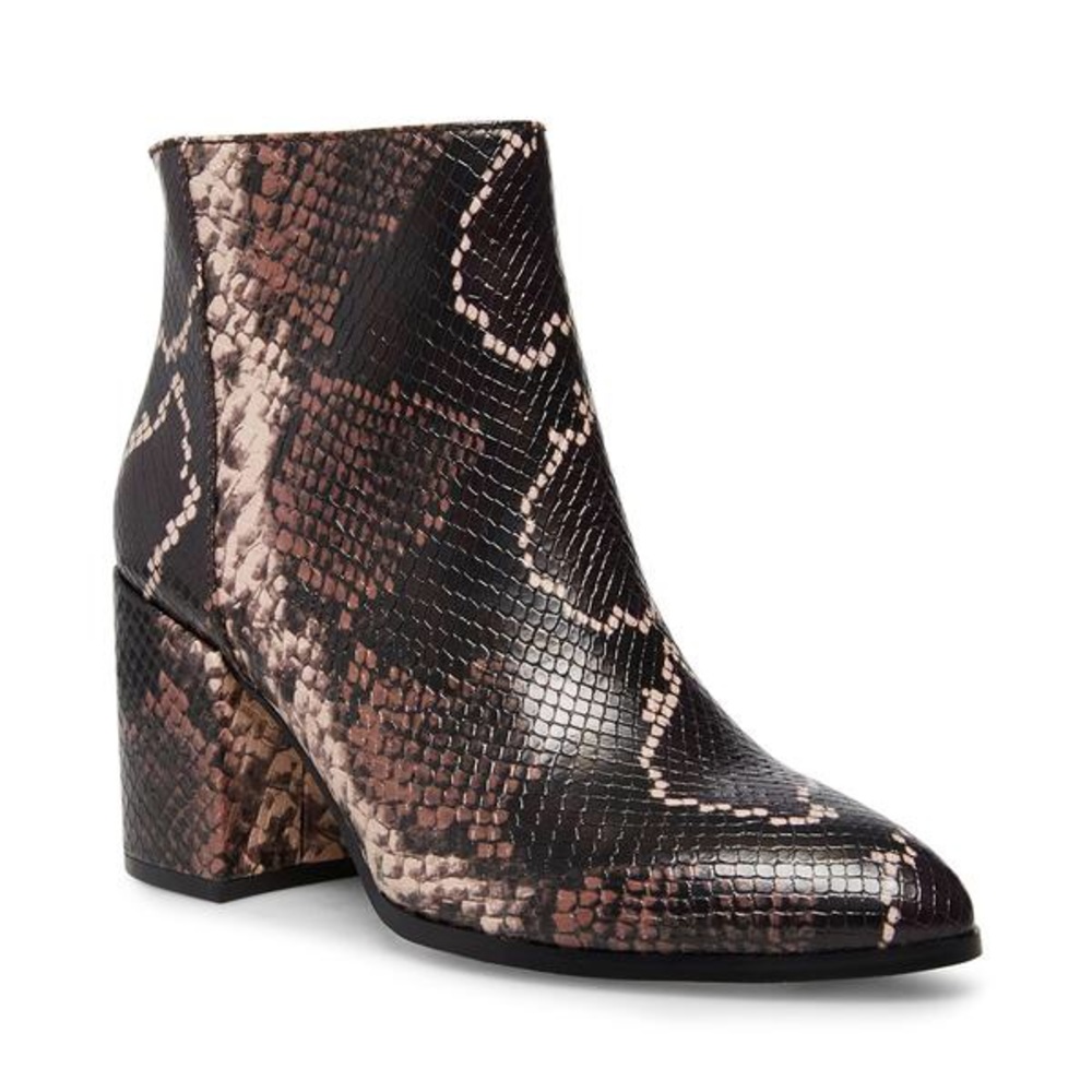 Steve Madden Snakeskin Booties, JILLIAN MOCHA MULT